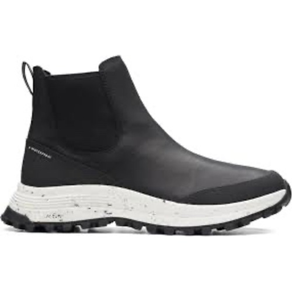 Clarks ATL Trek Up Black Leather Waterproof Chelsea Boots Size 8